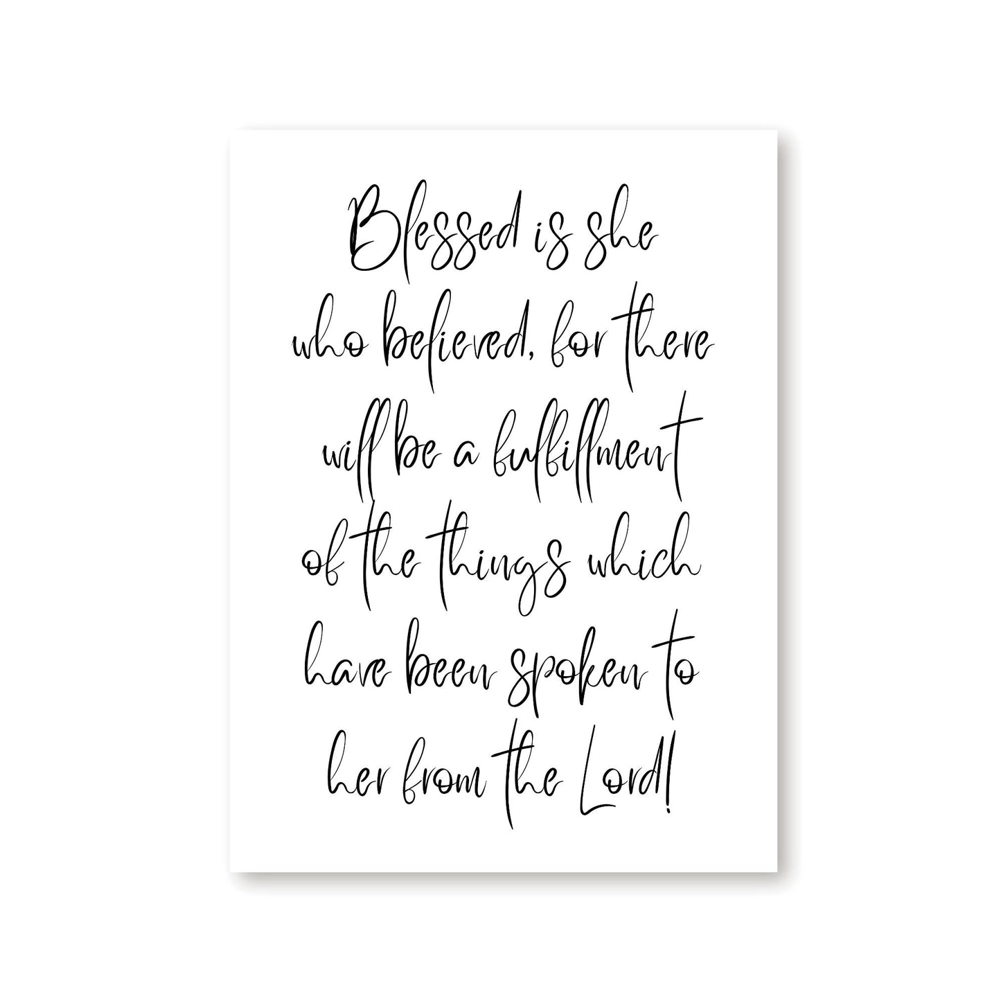 Blessed is She Print