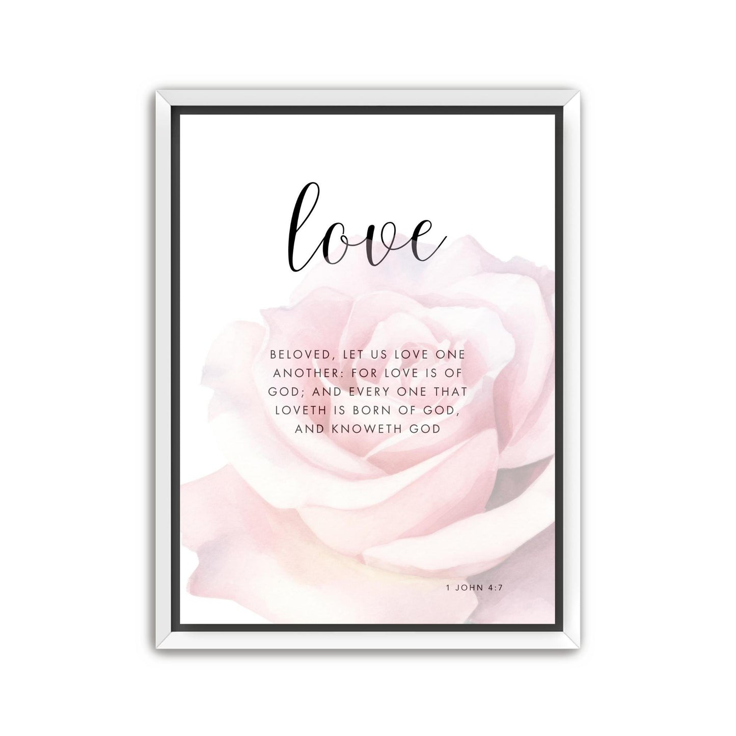 Bloom Faith Hope Love Canvas