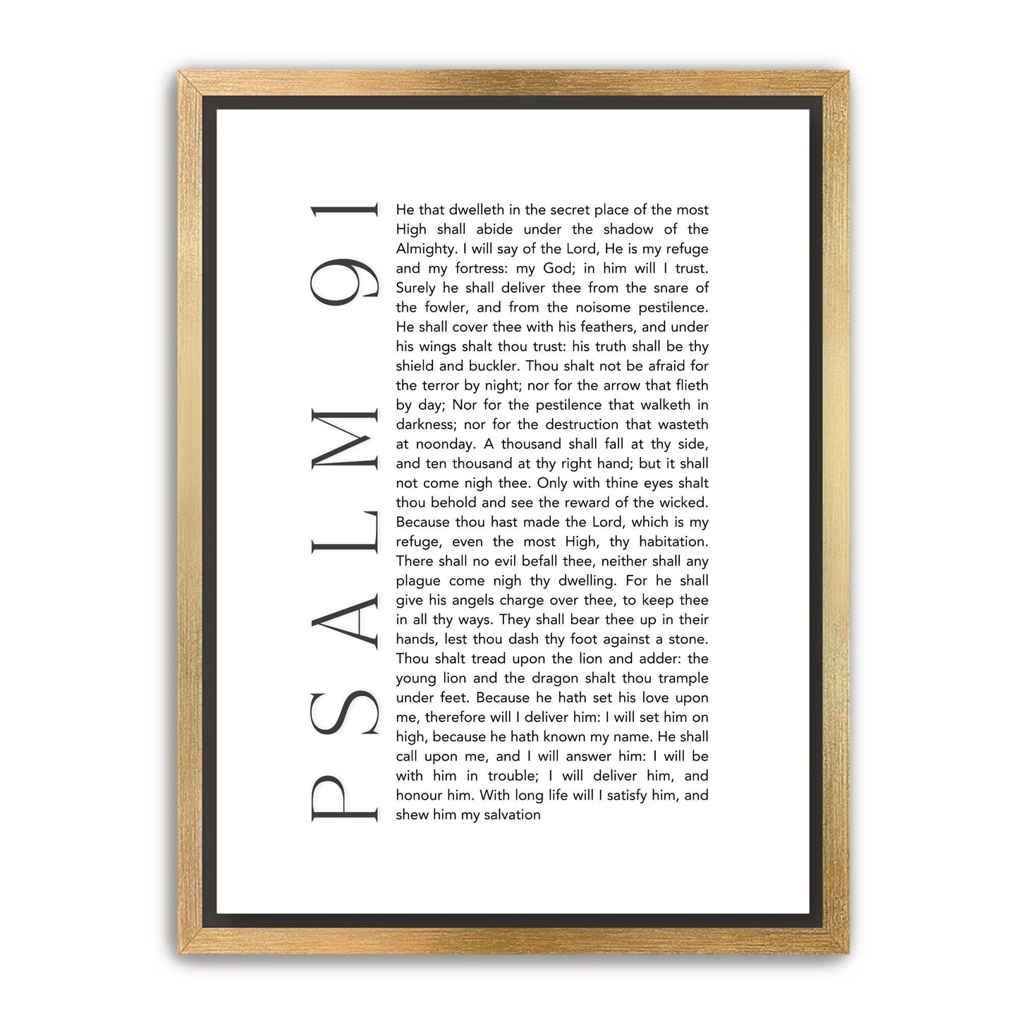 Psalm 91 Canvas