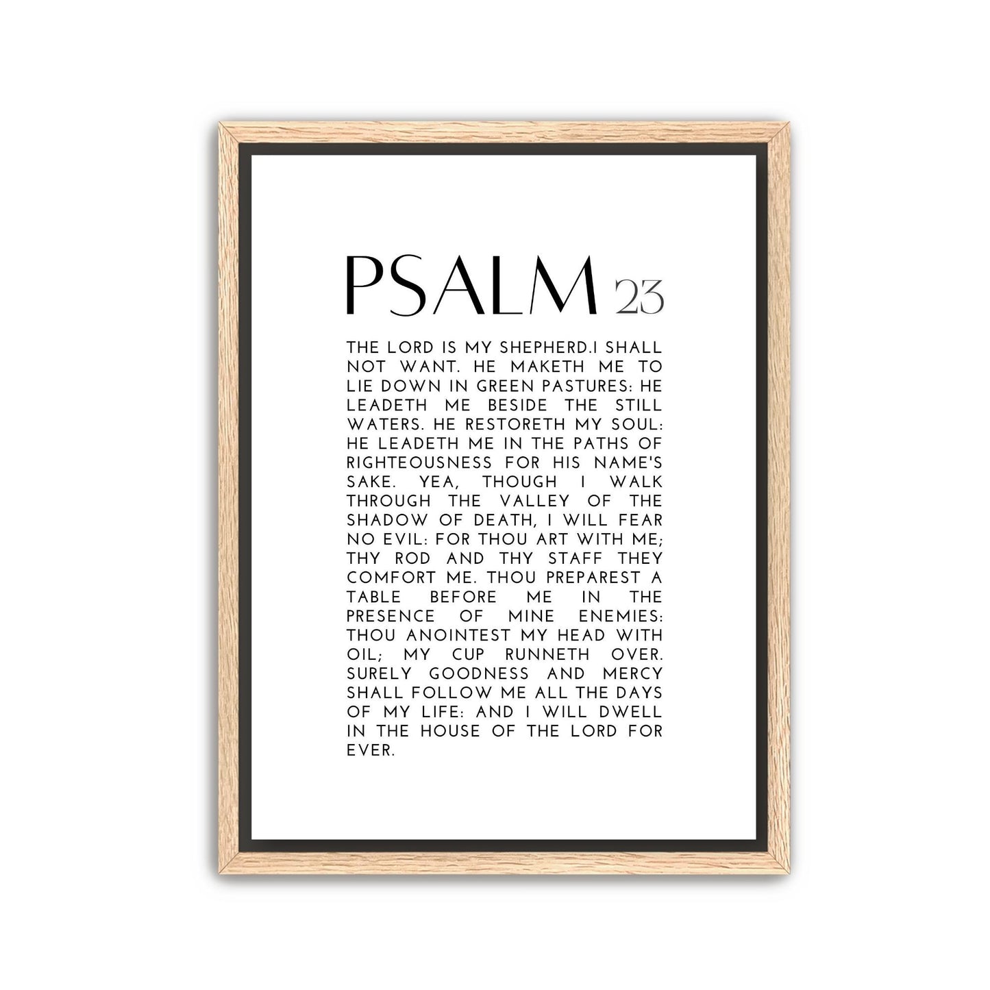 Psalm 23 Canvas