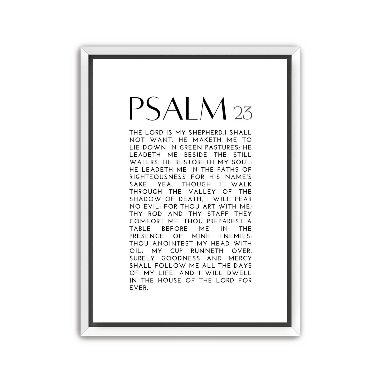 Psalm 23 Canvas