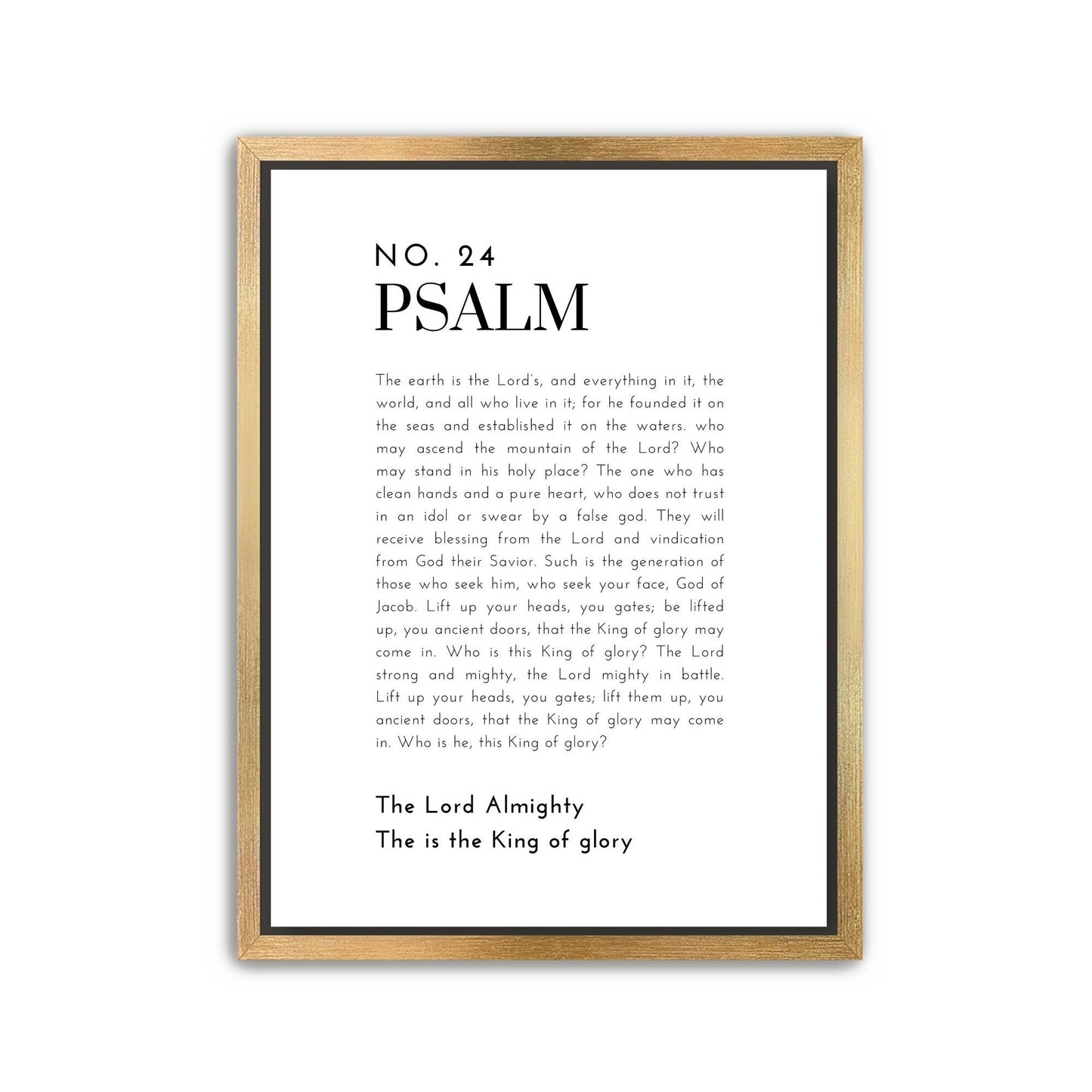 Psalm 24 Canvas
