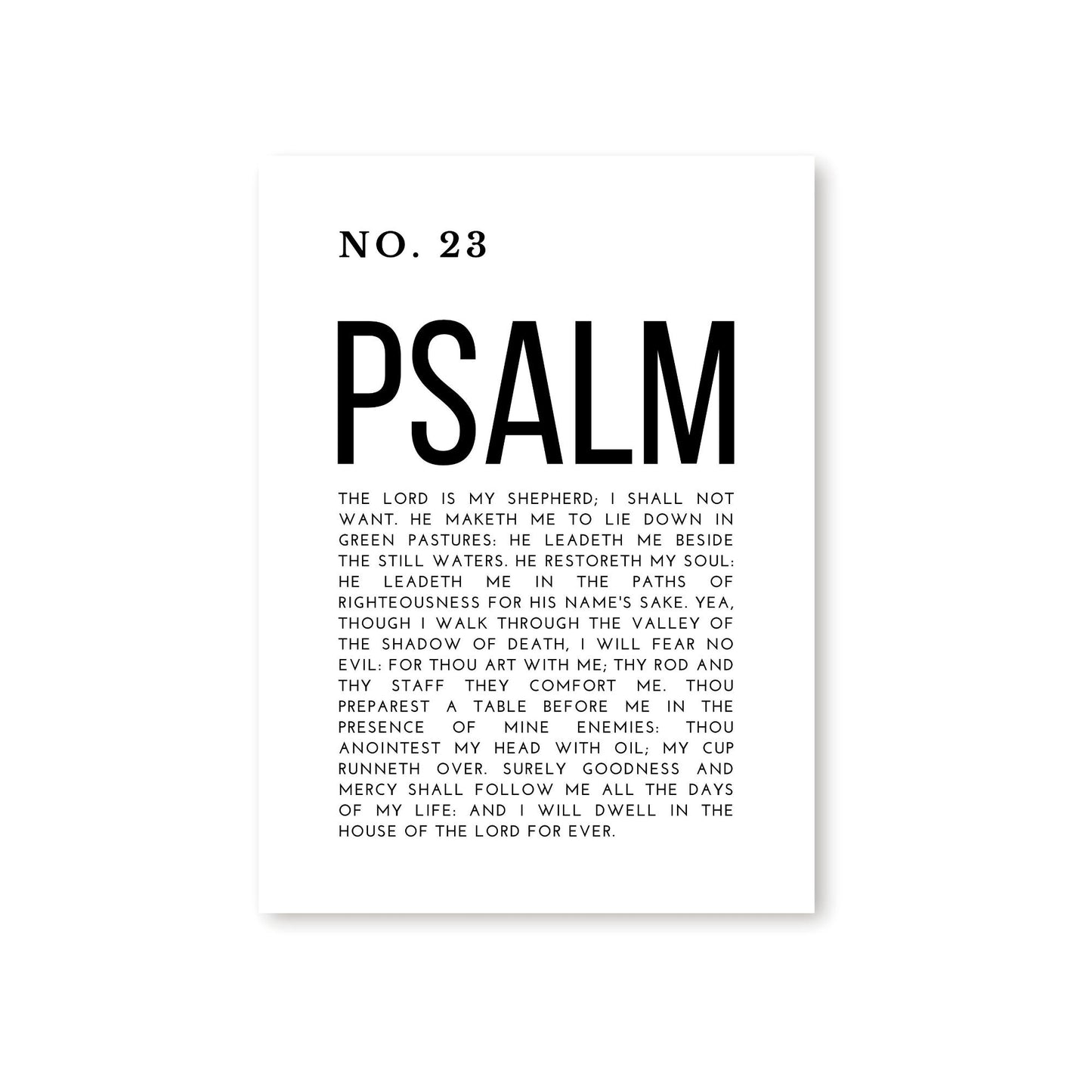 Psalm 23 Canvas