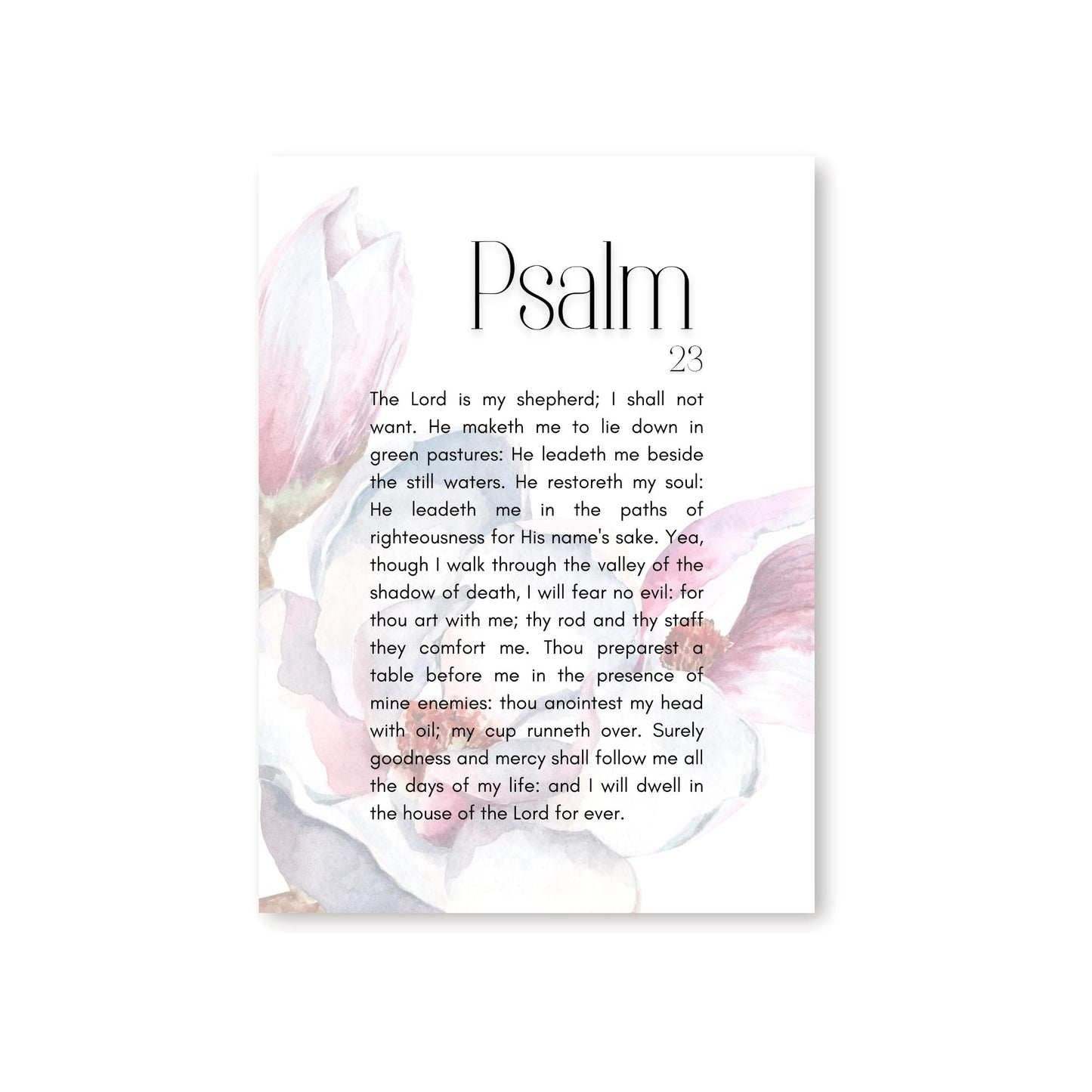 Psalm 23 Canvas