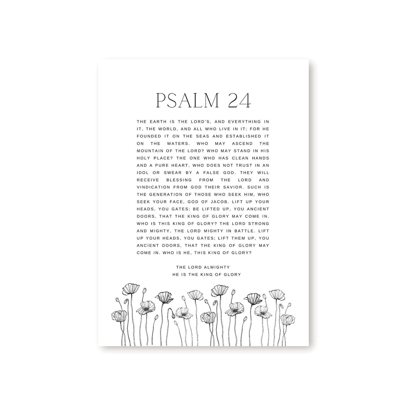 Psalm 24 Canvas