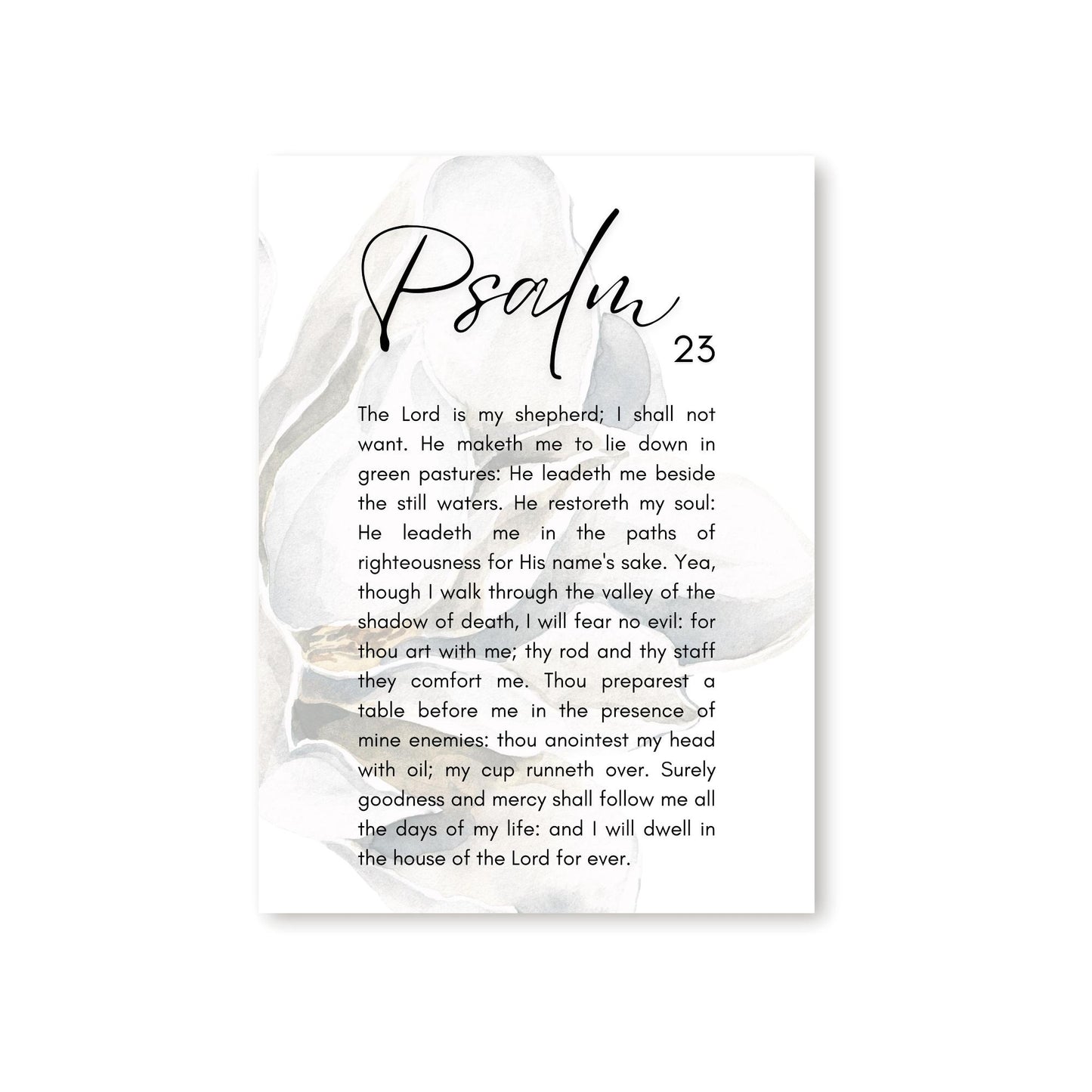 Psalm 23 Canvas