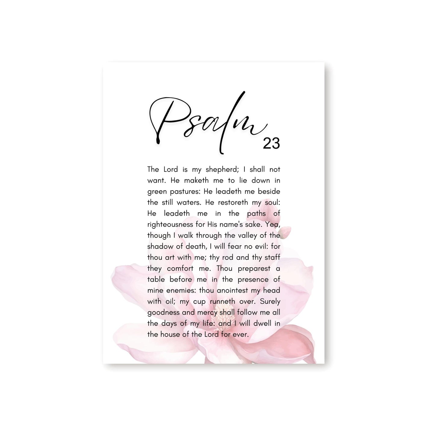 Psalm 23 Canvas
