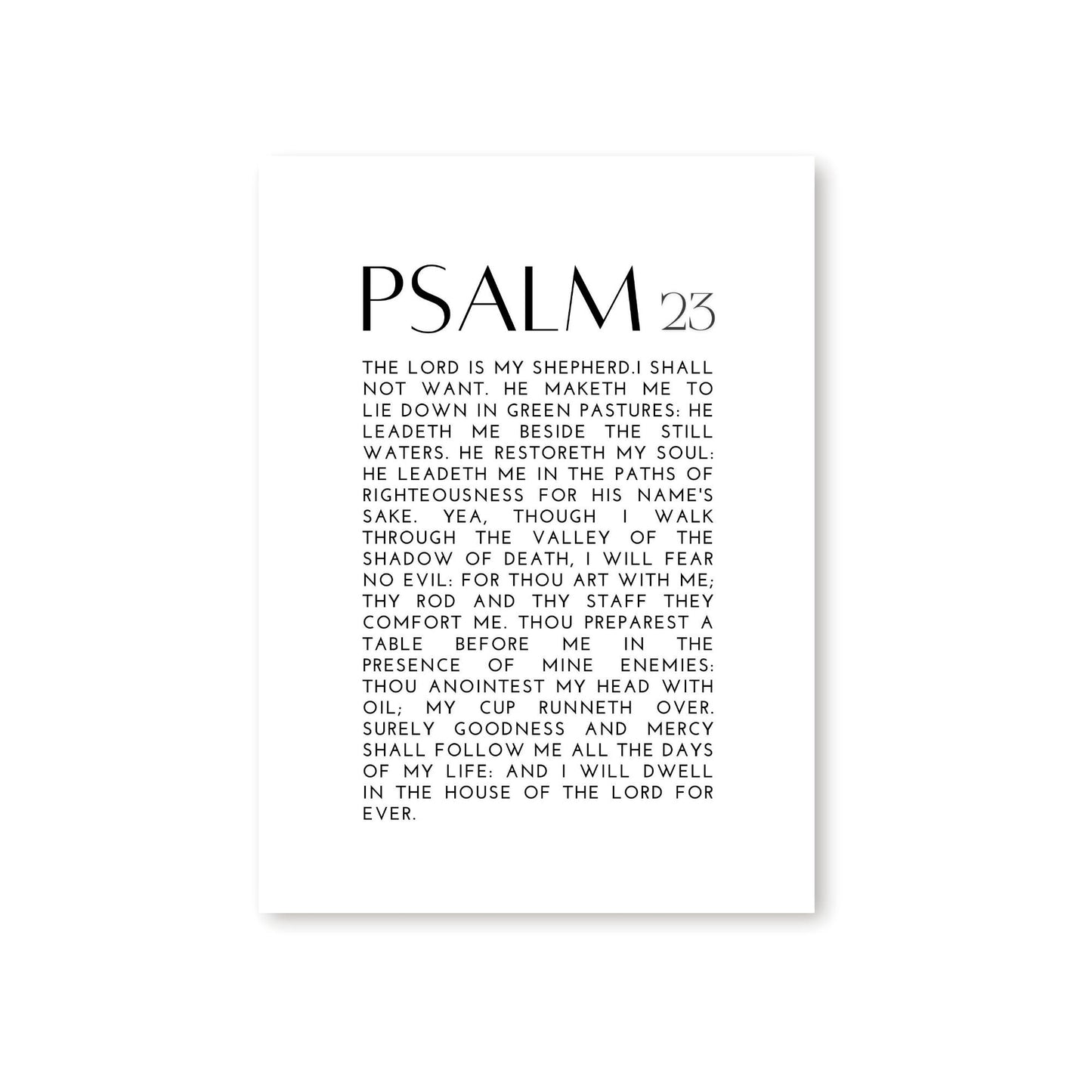 Psalm 23 Canvas
