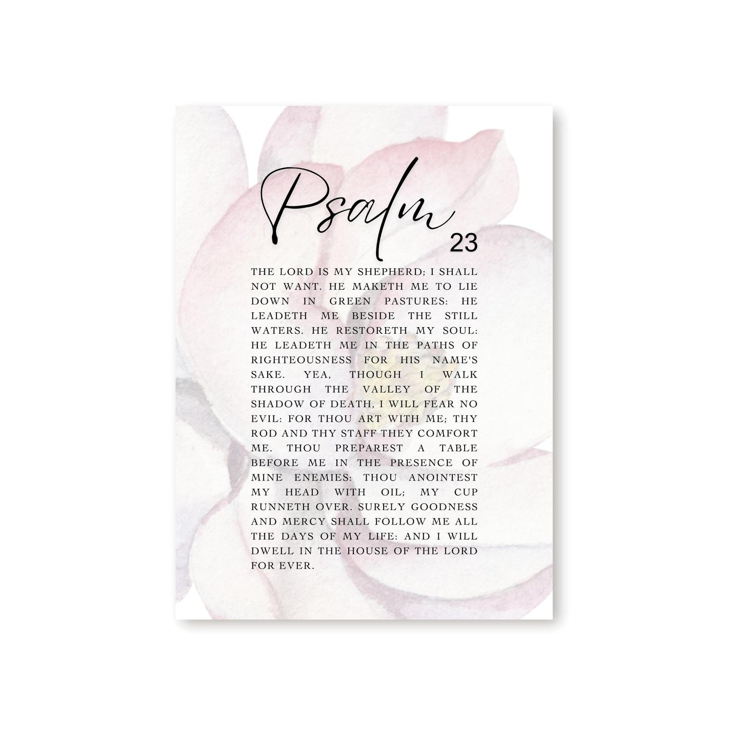 Psalm 23 Canvas