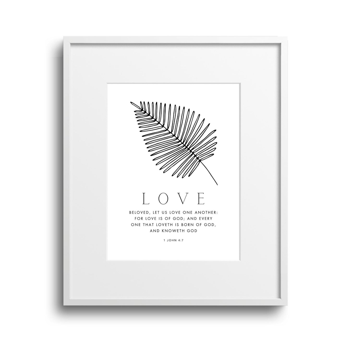 The Palm Faith Hope Love - Art Set