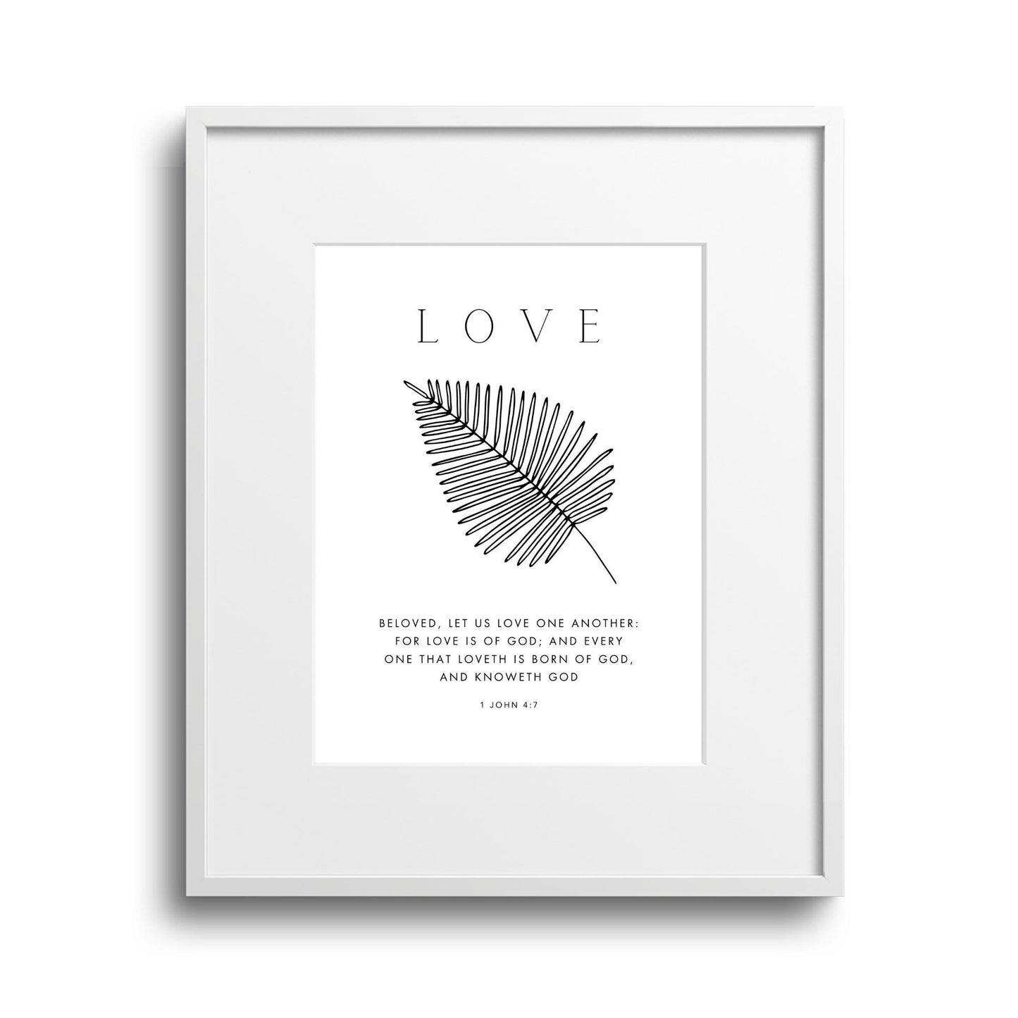 The Palm Faith Hope Love - Art Set