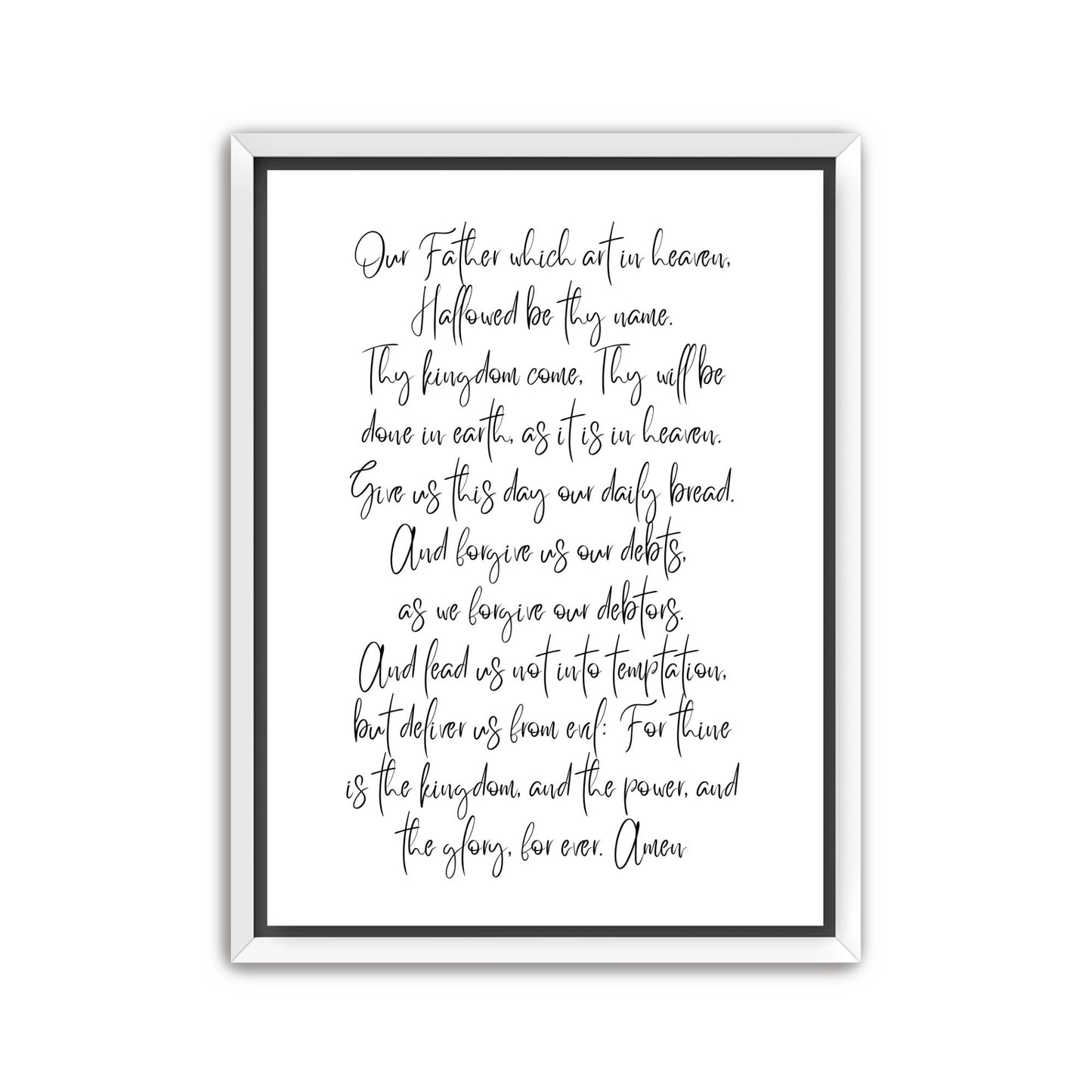 The Lords Prayer Canvas