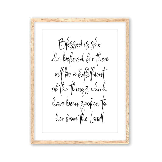 Blessed is She Print