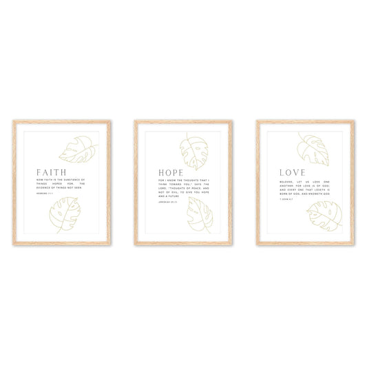 Faith Hope Love - Art Set