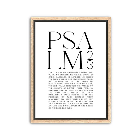 Psalm 23 Canvas
