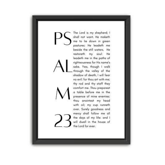 Psalm 23 Canvas