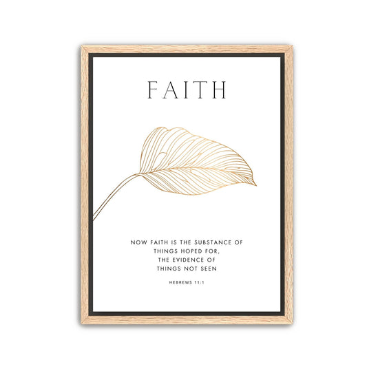 Gold Leaf - Faith Hope Love Canvas