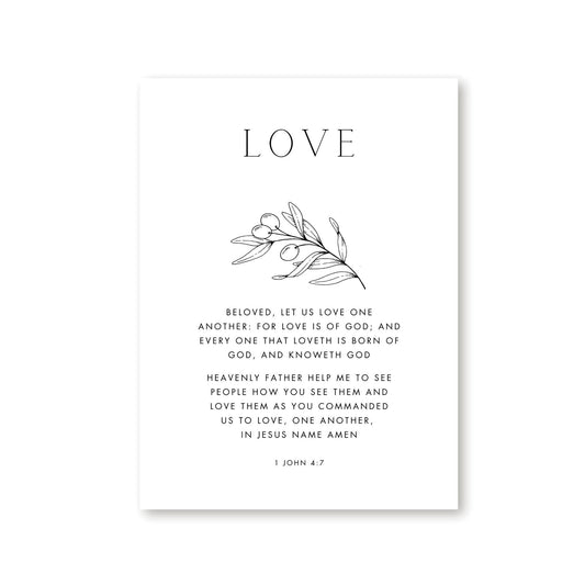 The Olive Faith Hope Love - Art Set