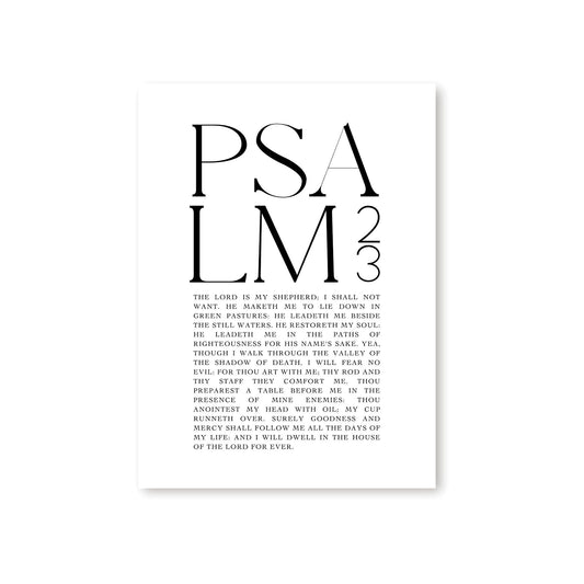 Psalm 23 Canvas