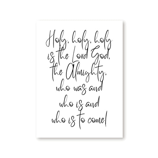 Holy is the Lord Canvas