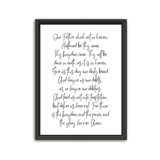 The Lords Prayer Canvas