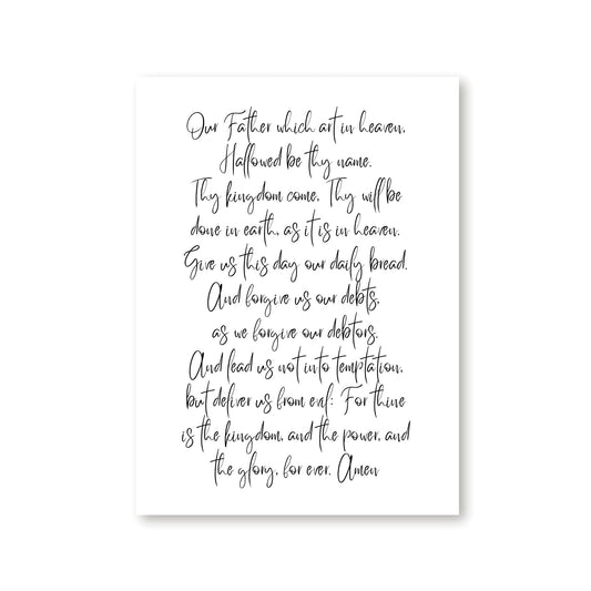 The Lords Prayer Canvas